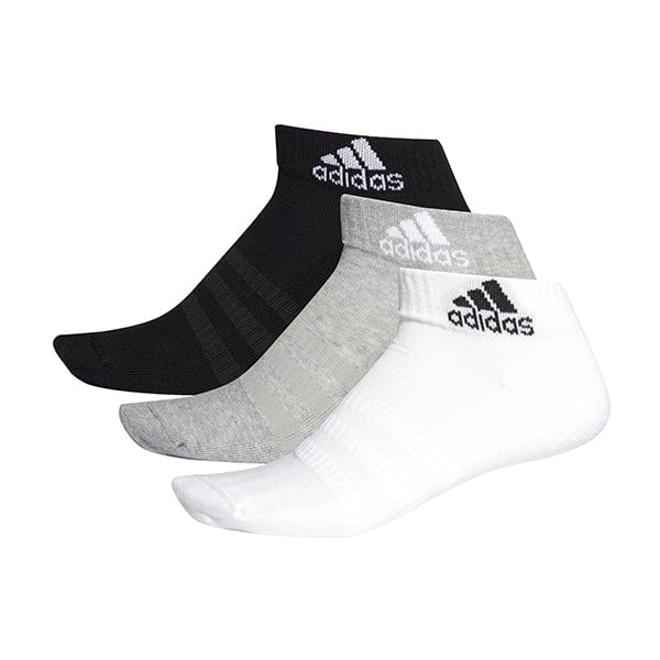 Adidas Calze Cushioned Ank 3 Pack Grey/White/Black
