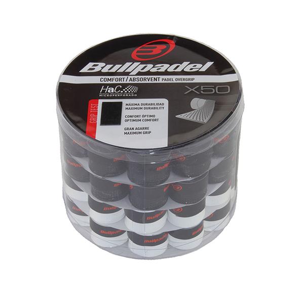 Bullpadel Overgrip Comfort GB1201 x50 Black/White (7456945701093)
